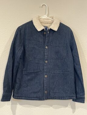 NWT United By Blue Impact Collection Womens Sherpa Lined Denim Chore Jacket SM